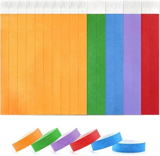 Cinture di sicurezza impermeabili - Accessori di controllo e sicurezza per riunioni e eventi 100 pezzi 19 x 255 mm (Colore)