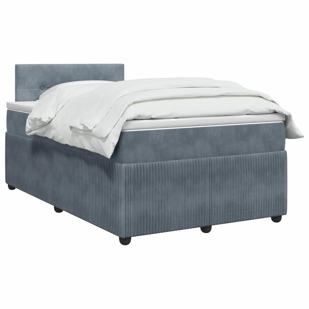 Letto box spring con materasso Grigio Scuro 120 x 190 cm 3453102