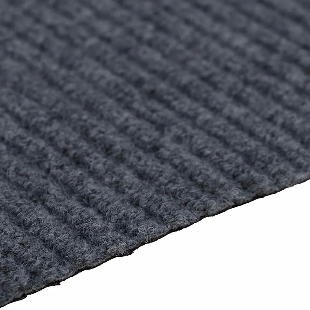 Runner in Moquette | Runner Tappeto Grigio 80 x 250 cm Tessuto