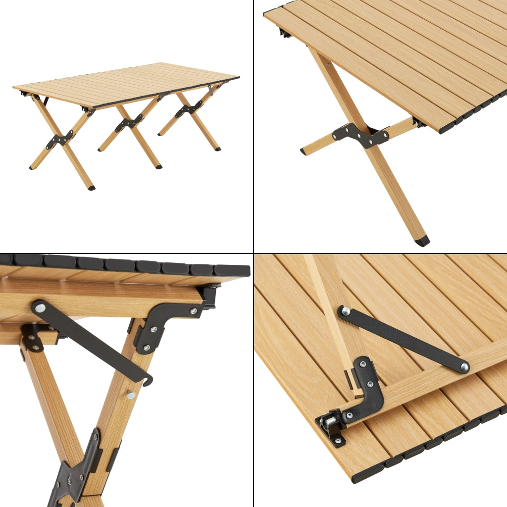 Set Mobili da Giardino Botrugno Pieghevole - Beige casa.pro