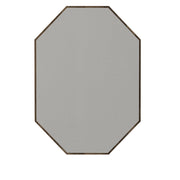 Specchio decorativo in legno "Lost" - 45 x 70 cm - Marrone