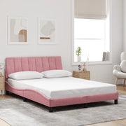 Giroletto senza Materasso Hanko Rosa 120x200 cm in Velluto