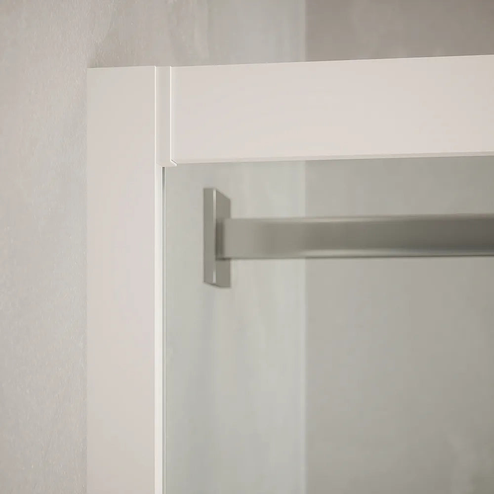 Box doccia angolare 70x90 cm trasparente 4 mm profili bianchi | Grenada