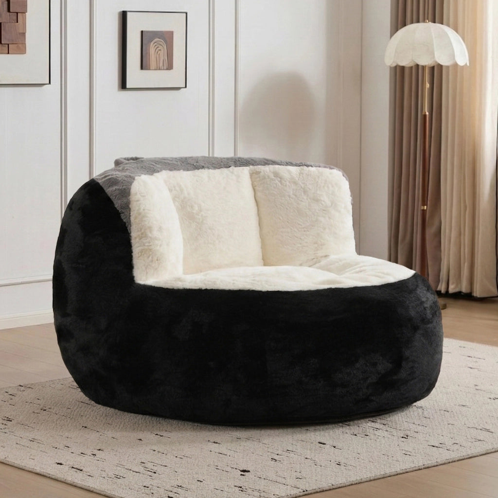 Divano a sacco ¨C Minimal ¨C Nero+Bianco+Grigio