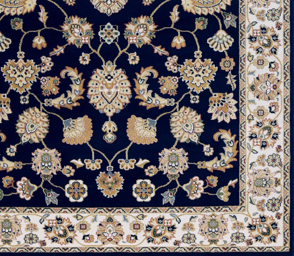 Tappeto BABIL cm.140x200 disegno classico orientale colore blu e crema