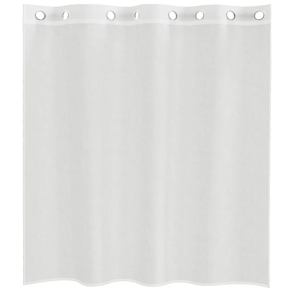 Tende in Voile con Occhielli 2 pz Bianco 4102149