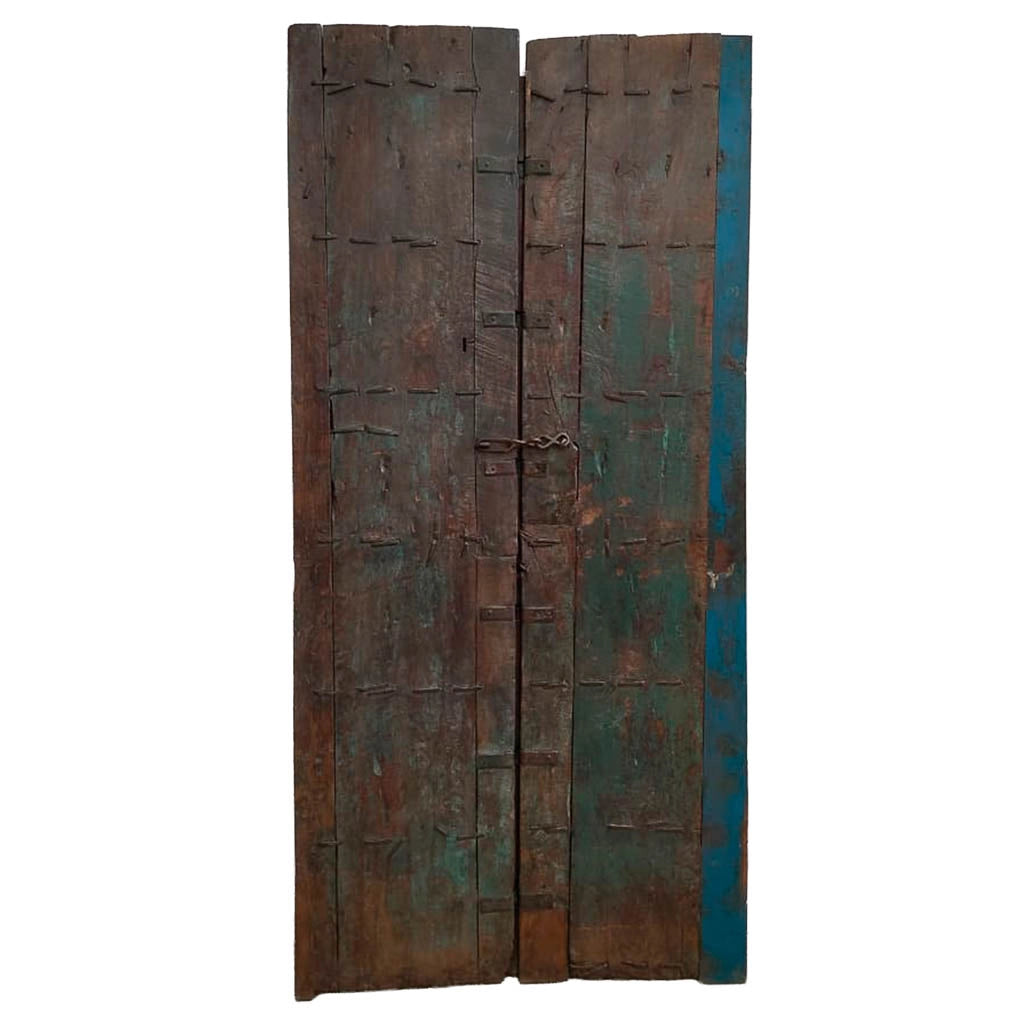 Porta in legno fatta a mano 99x7x211h cm