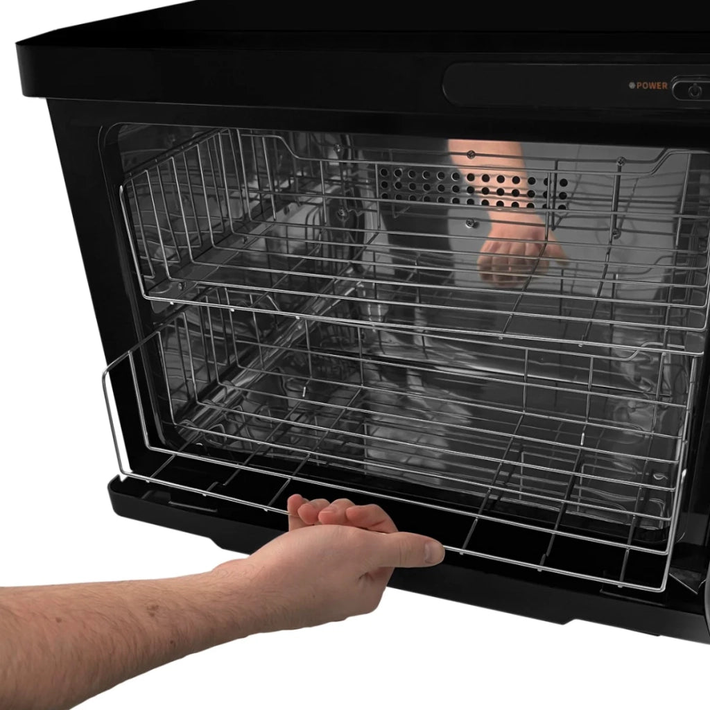 Scaldasalviette Elettrico Bagno con Termostato Termoarredo Calorifero - Nero