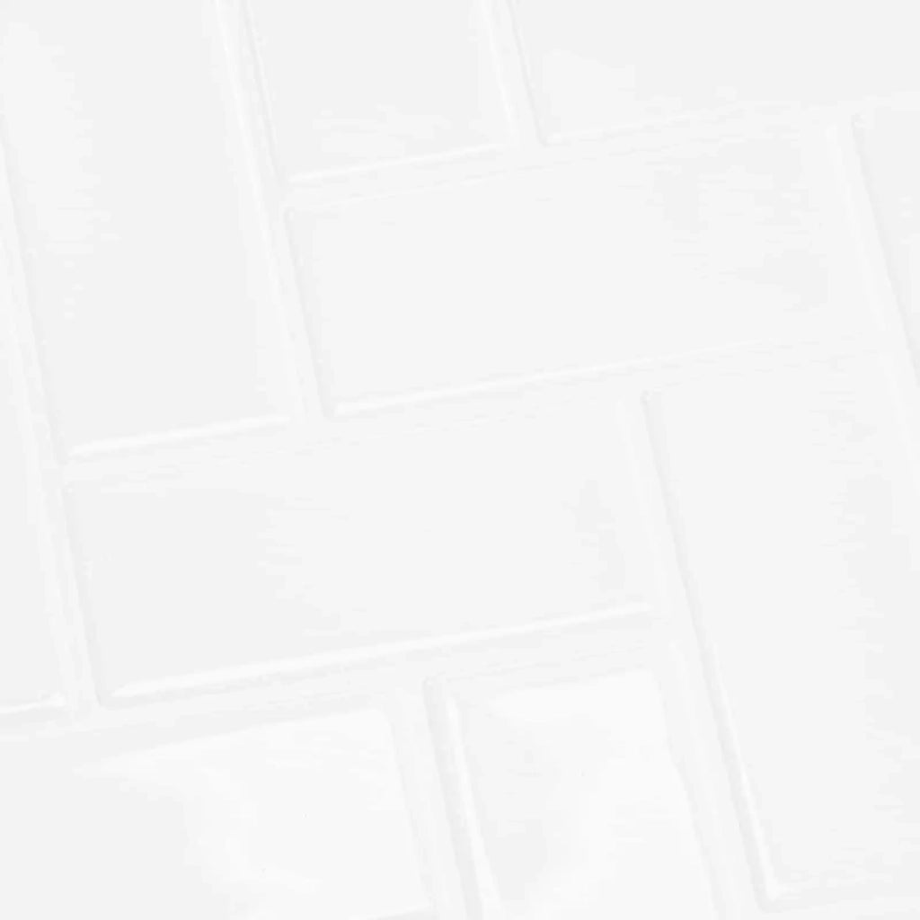 Piastrella a Spina di Pesce 50 pcs Bianco 30 x 30 cm 42046185
