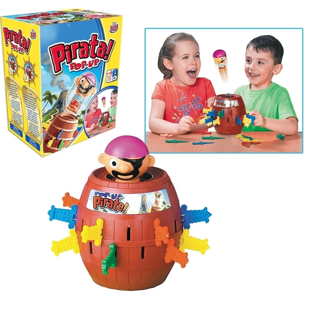 Trade Shop - Gioco Pirata Barile Pop Up Corsaro Nero Spade Probabilità 2-4 Giocatori Bambini -