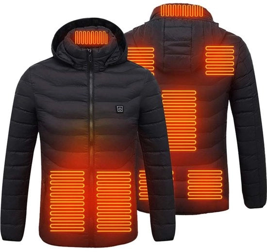 Giubbotto elettrico unisex - Nero - Ideale per l'inverno - Comodo e riscaldante