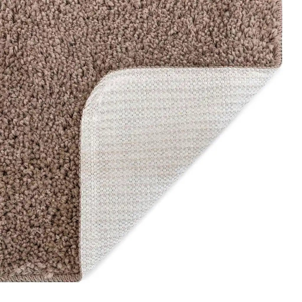 Tappeto Shaggy Antiscivolo Marrone 80 x 150 cm PP 4019790