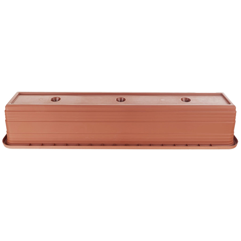 Vaso da fiori per balcone KADAX, 80 cm, rosso mattone.