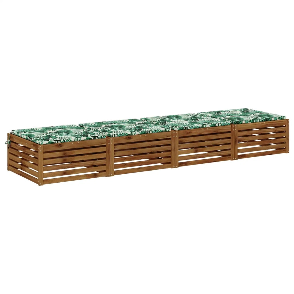 Cuscini per Sedia in 4 Pezzi SOEST 4 pz 100% Poliestere 944980