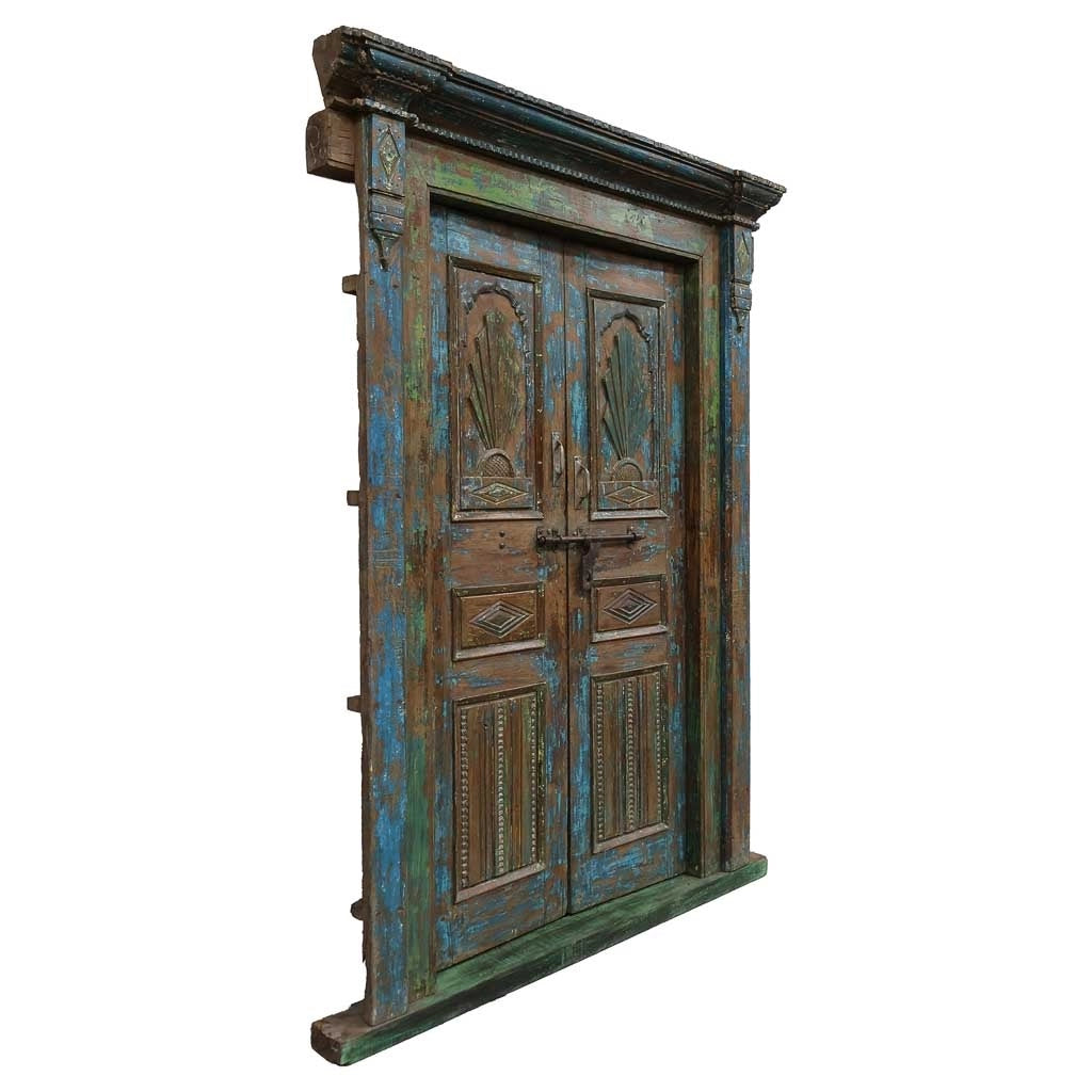 Porta in legno marrone 160x20x224h cm