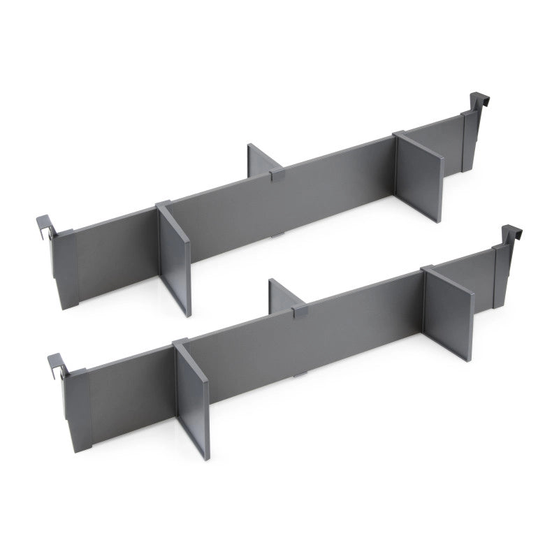 Cassetto esterno Vertex con regolazione 3D altezza 93mm, 40kg, profondità 350mm, Acciaio, Verniciato bianco