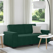 Divano a 2 Posti-Sofa 2 Posti Verde Scuro 140 cm in Velluto 426212