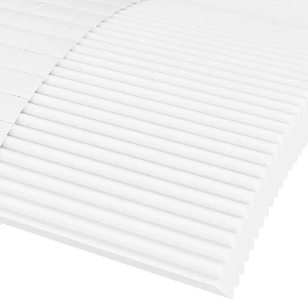 Materasso in Schiuma Bianco 160x210 cm Durezza H2 H3 4016635