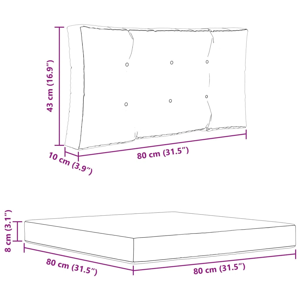 Cuscino per divano da esterno 2 pcs Rosso Poliestere 900852