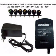 Trade Shop - Alimentatore 3a 15w Trasformatore Stabilizzato Switching Regolabile Universale -
