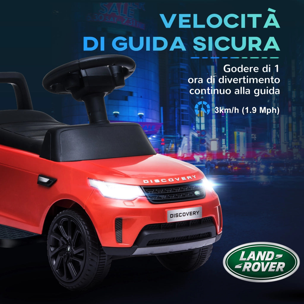 Auto Bambini Land Rover 6V Elettrica e a Spinta ¨C Minimal ¨C Rosso