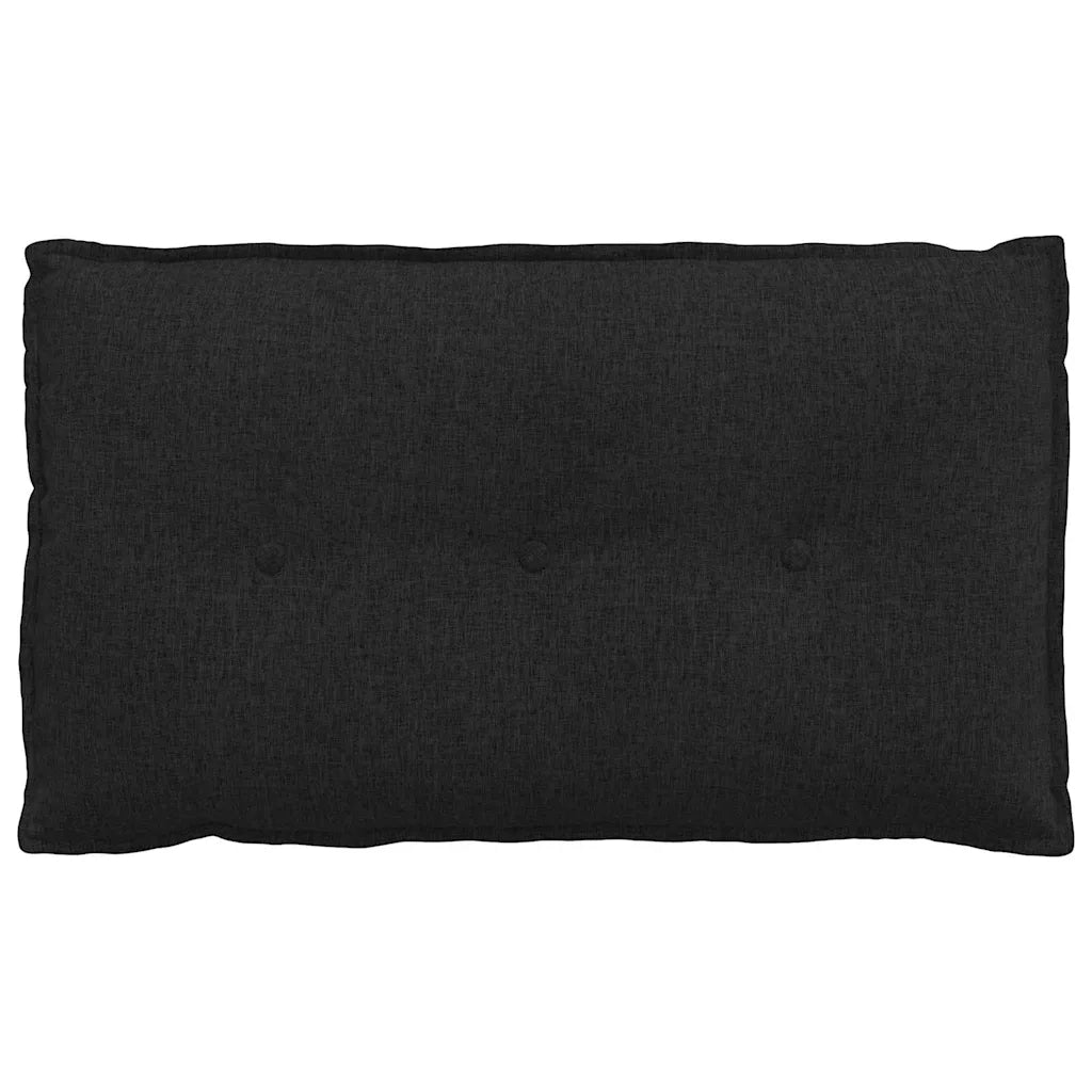 Cuscino per Schiena | Cuscino dorsale Nero 80 x 19 x 50 cm Tessuto