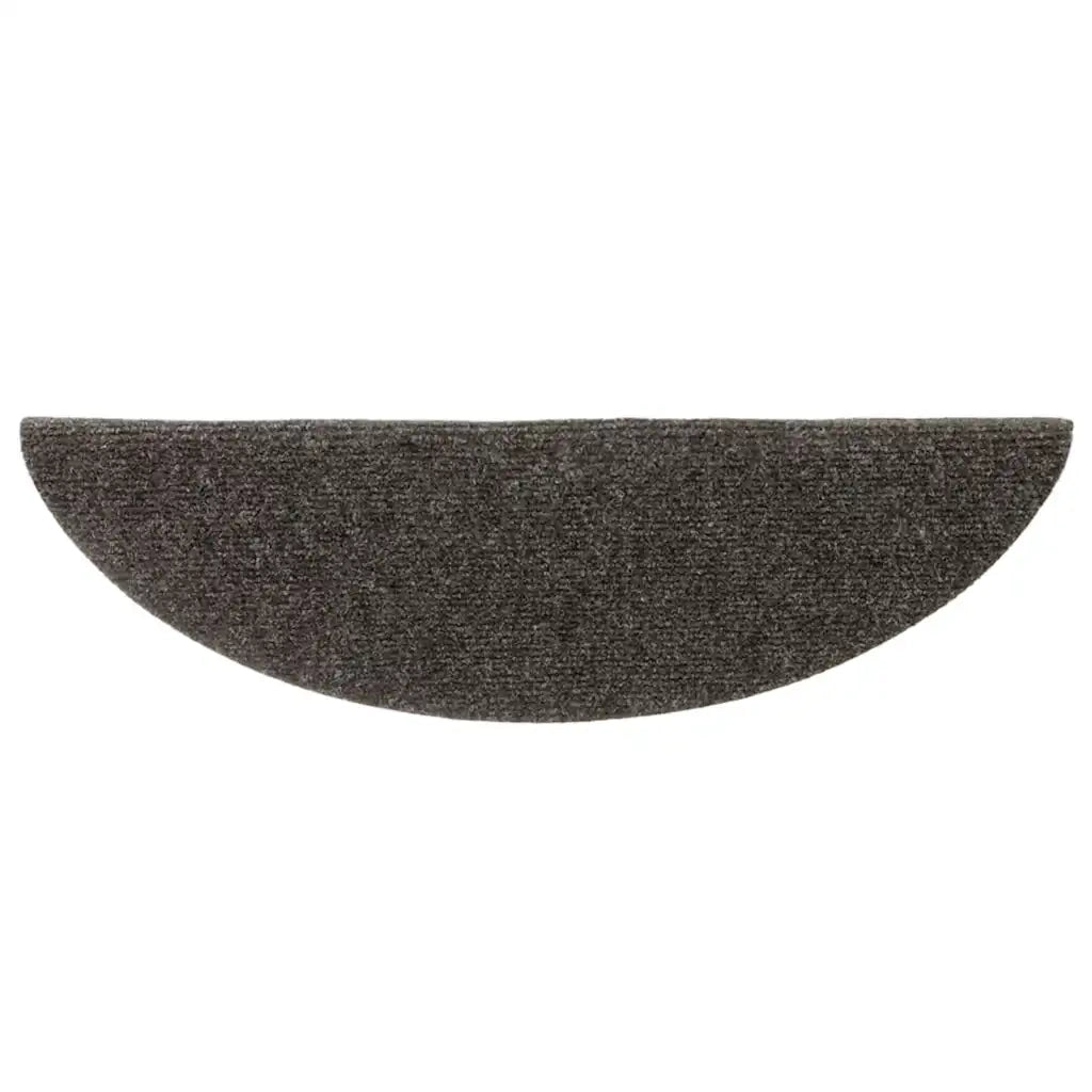 Tappetini per scale autoadesivi 30 pz 56x17x3 cm antracite semicircolari 3365687