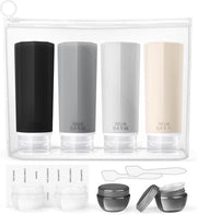 Set di gomme da viaggio in silicone - libere da perdite e riutilizzabili - 12 pezzi
