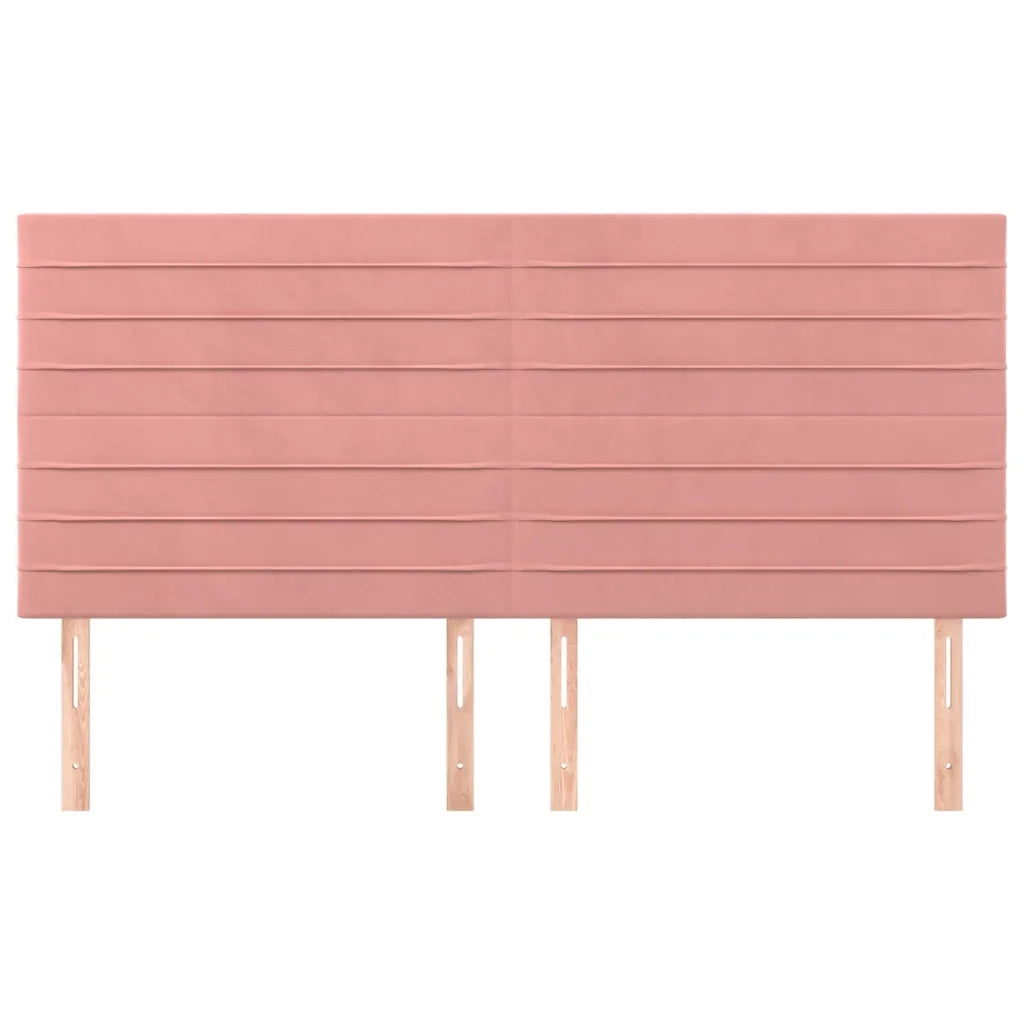 Testiera | Testata Rosa 200x5x118/128 cm Velluto