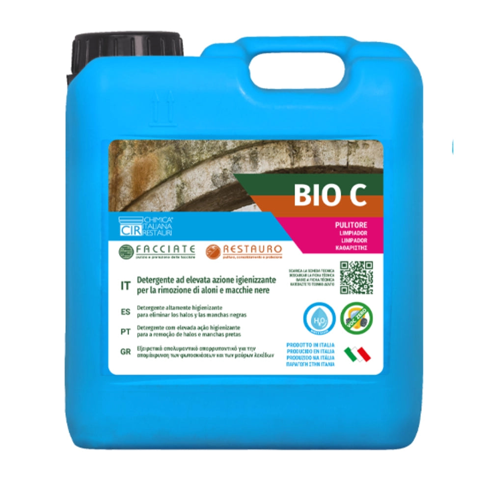 Detergente azione igienizzante pietre intonaci macchie aloni bio c 5 litri