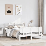 Giroletto con Testiera senza Materasso Bianco 140x200 cm 3306828