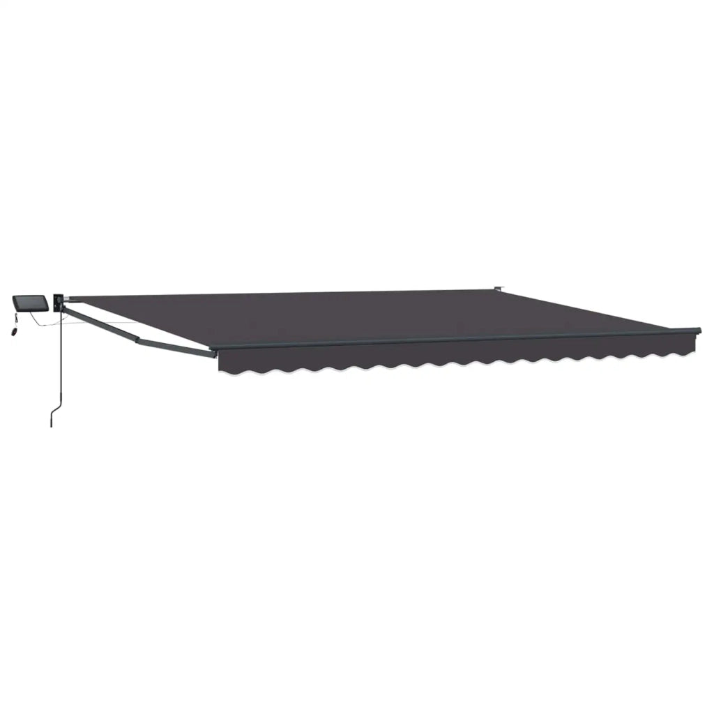 Tenda retrattile manuale con LED Antracite 4 × 3 m 3419458