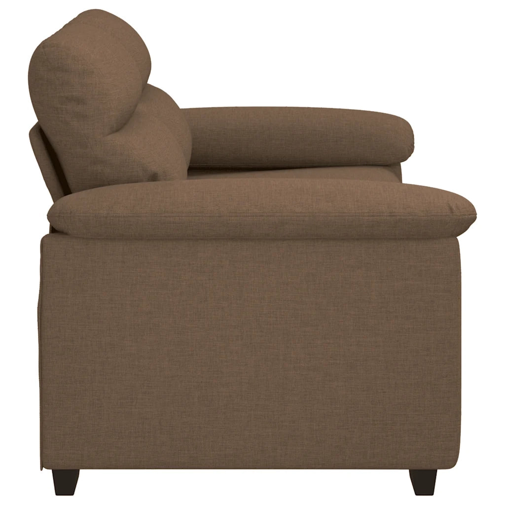 Divano a 2 Posti-Sofa 2 Posti Marrone 120 cm in Tessuto 946990