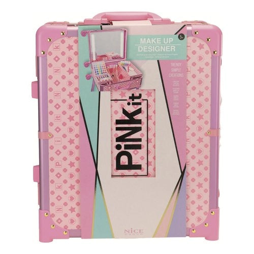 Set trucchi giocattolo nice 40054 pink.it trolley make-up con specchio