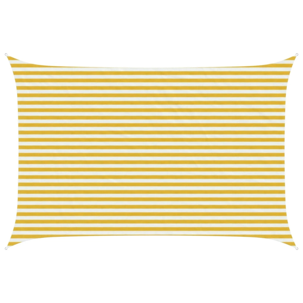Telo Ombra Giallo e Bianco 3 x 4,5 m HDPE 42032830