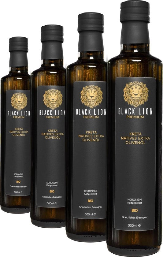 Olio d'Oliva Extra Vergine 750 ml - Pressione a Freddo - Biologico - Koroneiki - Sapore Leggero/Fruita - Colore Oro Scuro