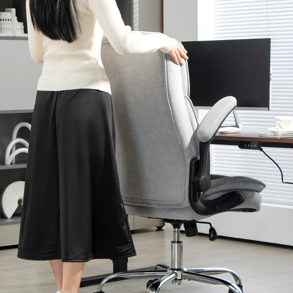 Sedia da ufficio ergonomica ¨C Minimal ¨C Grigio 70x70x114-122 cm