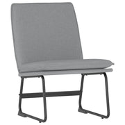 Poltrona | Sedia Lounge Grigio Chiaro 52x75x76 cm in Tessuto