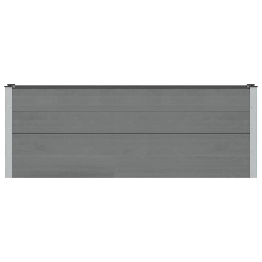 Letto rialzato da giardino 2 pz Nero 200 x 30 x 72 cm 3438796