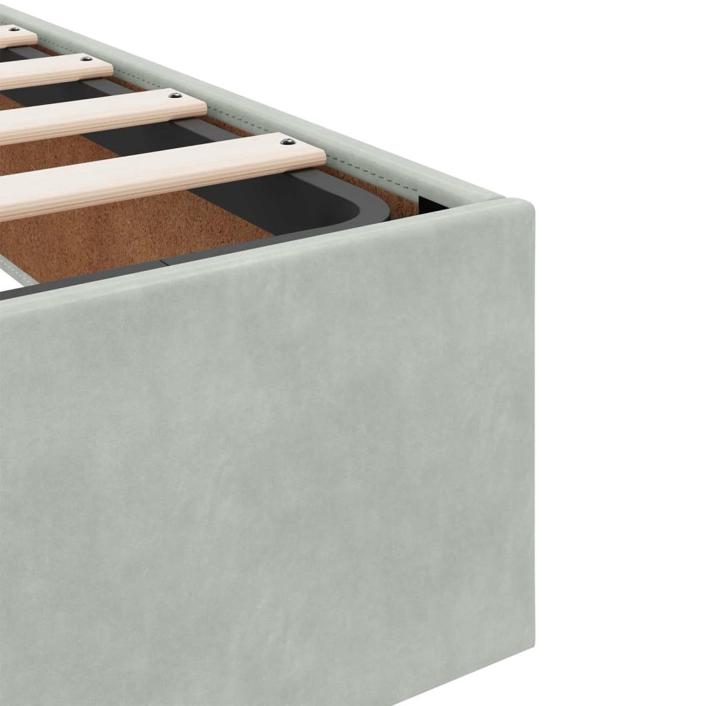 Letto con contenitore LED e materasso Grigio Chiaro 3460080