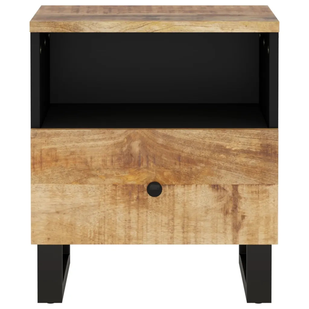 Comodino in Legno Massello di Mango e Legno Multistrato 350648