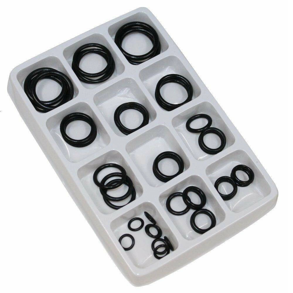 Trade Shop - Set 50 Pezzi Guarnizioni Kit Gomma Anelli Rubinetteria Idraulica Varie Misure -