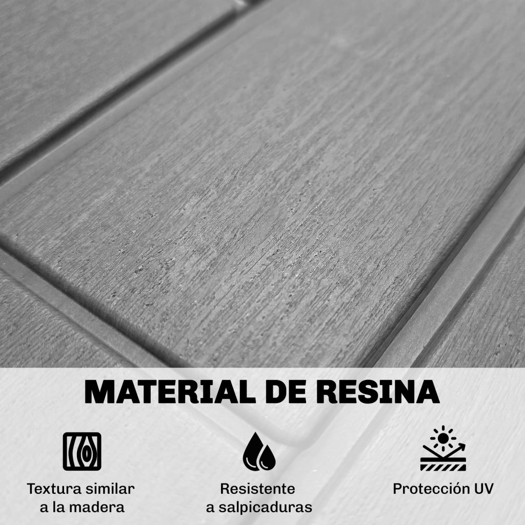 Ba¨²le per Esterno con Serratura ¨C Minimal ¨C Grigio 114L