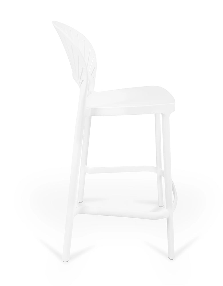 Sgabello cucina bianco in plastica, sgabello alto – Sunny - SG08SUPP