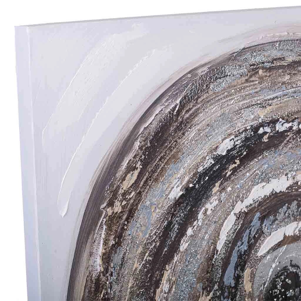 Quadro in rilievo dipinto a mano 80x80x3h