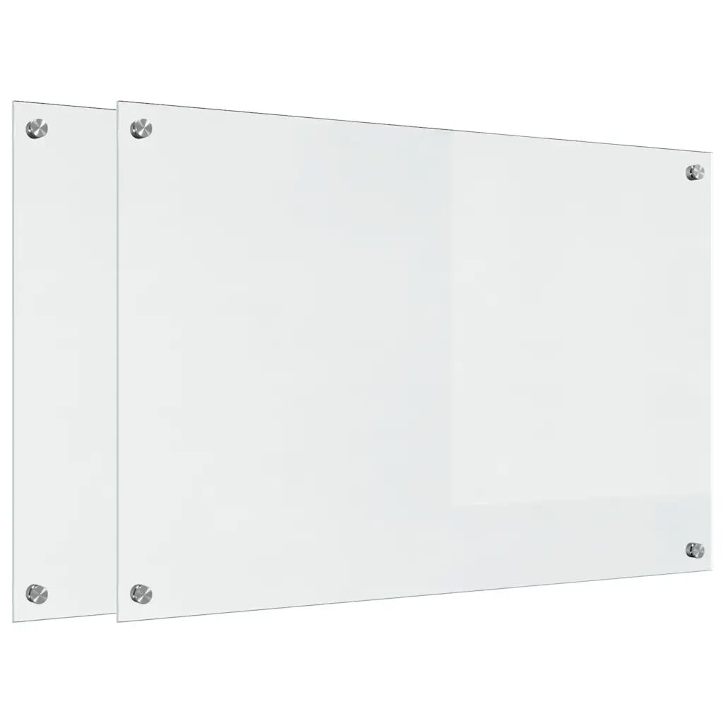 Schienale da cucina 2 pz Trasparente 90 x 60 cm CFW3433676