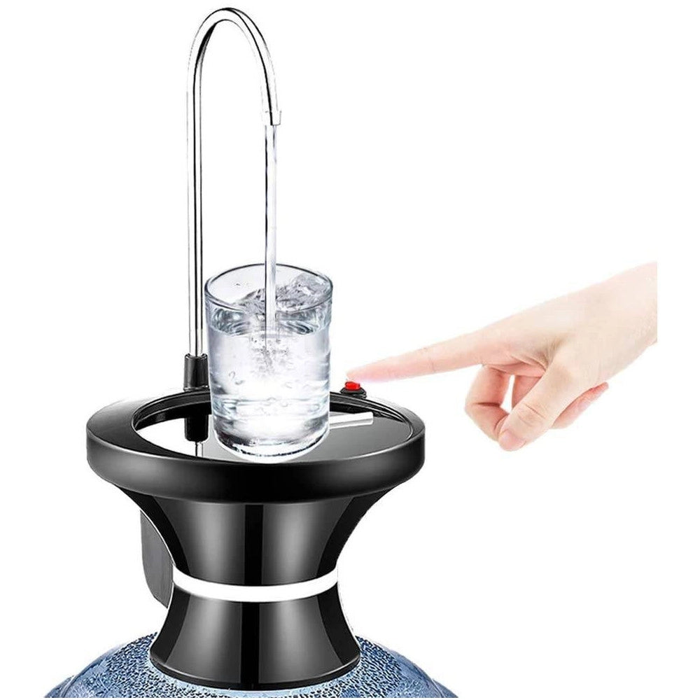 Trade Shop - Dispenser Erogatore D'acqua Rubinetto Con Base Per Boccioni Ricaricabile Usb -