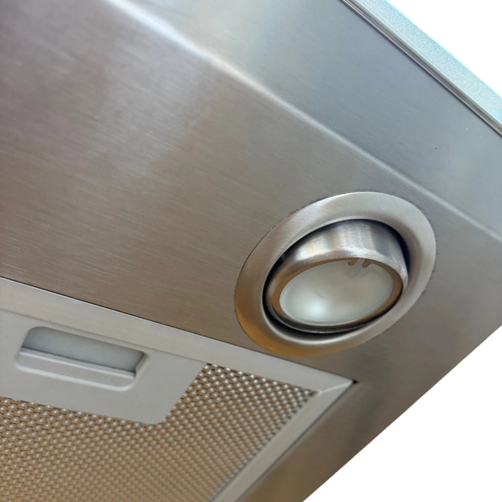 Cappa a parete con 3 velocità LASER VETRO cm 90 - Inox - 700 m3/h