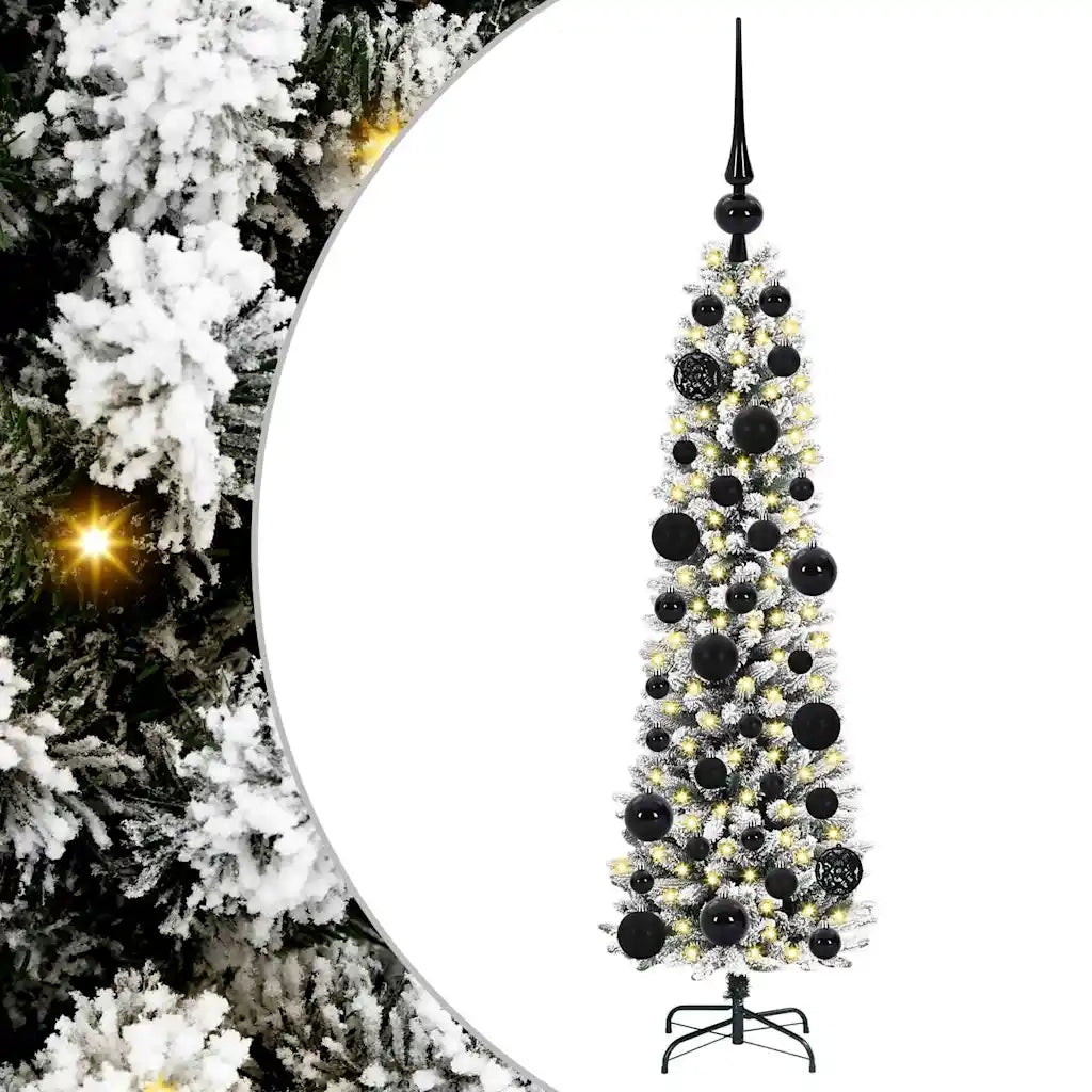 Albero di Natale | Decorazioni natalizie artificiale con 150 LED Bianco 120 cm