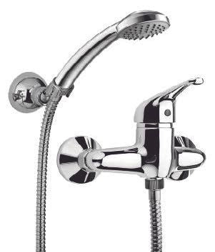 Miscelatore Esterno per Doccia con Duplex e Doccino Cromato serie PEGASO